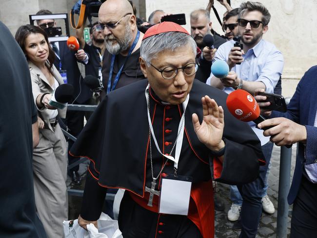 Cardinal Stephen Chow Sau-yan outside the Vatican. Picture: Getty Images