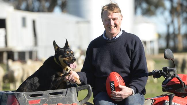 Gerard FitzGerald with Kelpie, Lizzy, in 2016.