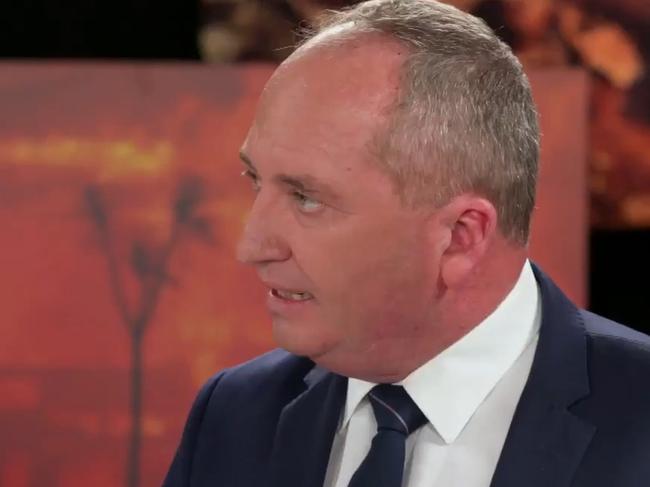 Barnaby Joyce says he is not a climate change denier. Picture: 60 Minutes/Nine Network