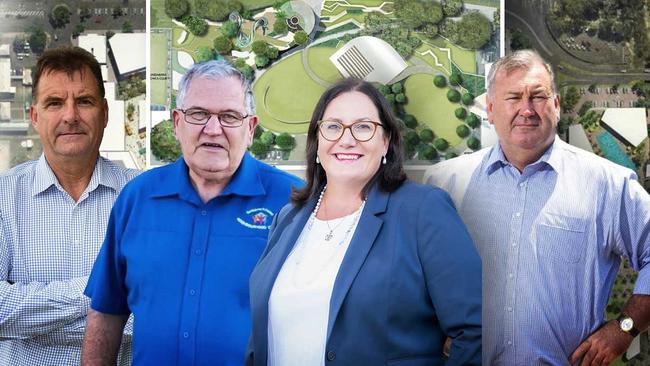 The Bundaberg population is expected to grow by 14 per cent in the next two decades. (From left) Stephen Bennett, Corrie McColl, Virginia Warner, Jack Dempsey.