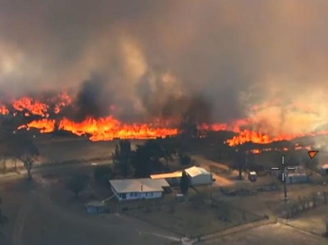 Rural Fire Service shared footage showing the terrifying speed at which a spot fire can develop into a destructive grass fire.