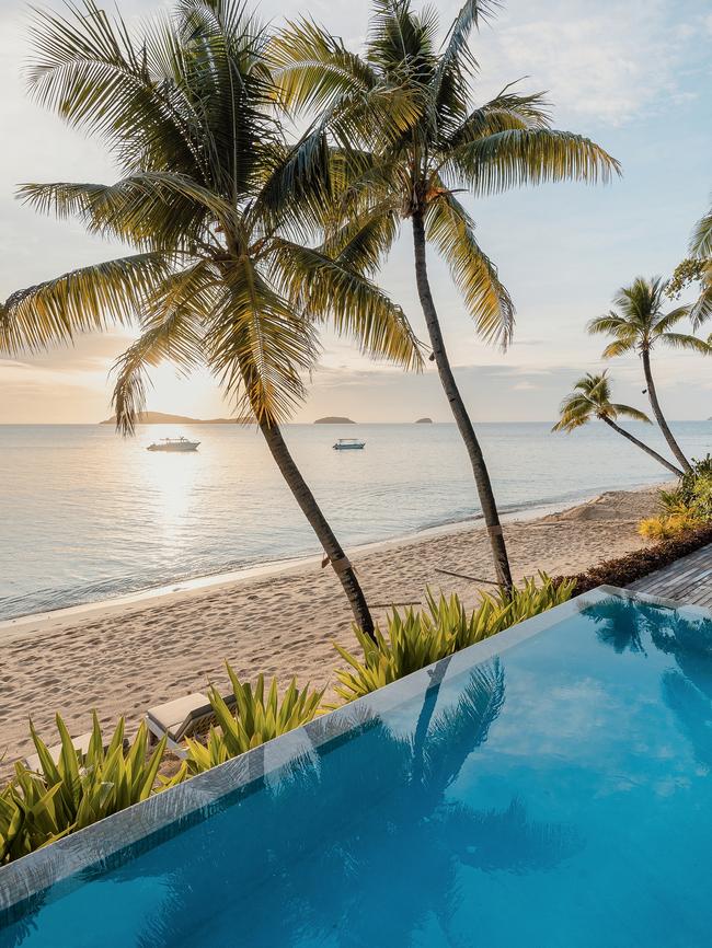 Each villa has a private pool. Picture: James Vodicka