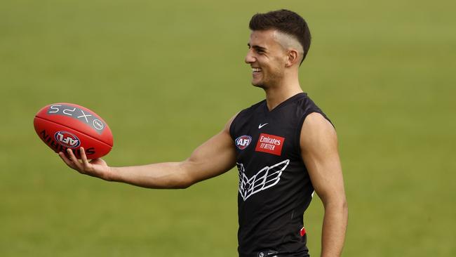 Expect Nick Daicos to go big again against the Crows. Picture: Michael Willson/AFL Photos via Getty Images