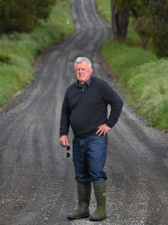 Greg Conway is unhappy none of the $150 million in Federal Government funding to seal roads will be spent in Gruyere. Picture: Josie Hayden