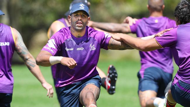 Addo-Carr is working hard to leave Melbourne on a high. Photo: AAP Image/David Crosling