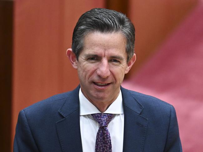 CANBERRA, Australia - NewsWire Photos - August 14, 2024: Senator Simon Birmingham in the Senate at Parliament House in Canberra. Picture: NewsWire / Martin Ollman