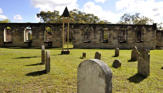 The old church at Old Sydney Town.