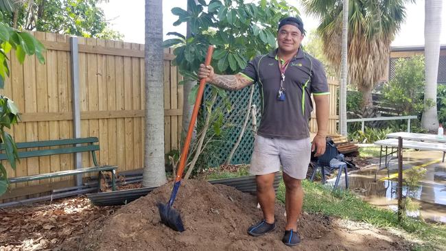 Youth worker George Fuka at Rockhampton Flexible Learning Centre.