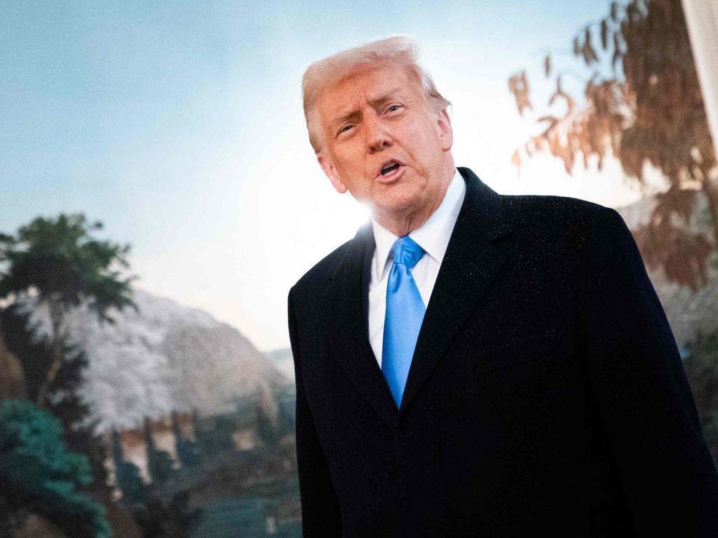 US President Donald Trump, pictured on February 11, has added cancelling penny production to his long list of orders just three weeks into the job. Picture: Allison Robbert/AFP