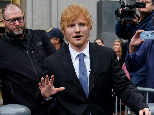 Sheeran said he missed his grandmother’s funeral in Ireland to be in court for the case. Picture: AFP