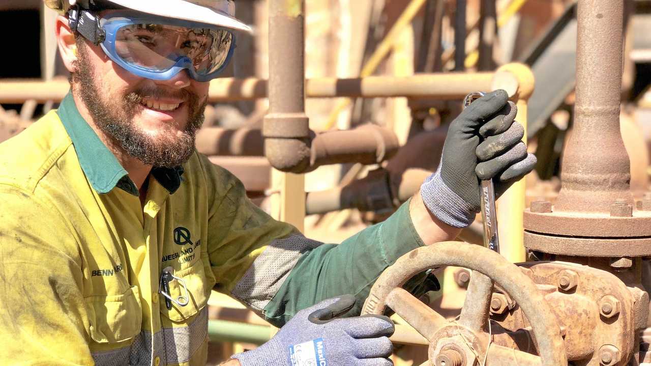 Benn Richradson is a second-year mechanical fitter at QAL's boilerhouse.