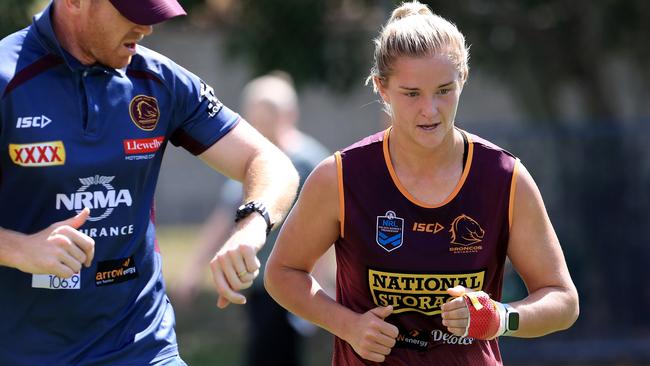 Meg Ward’s hand is cause for concern for Brisbane.