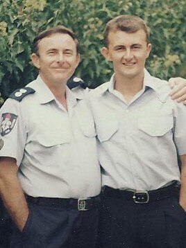 Peter Sullivan (left), who died in 2013, in a photo with Darin Sullivan.