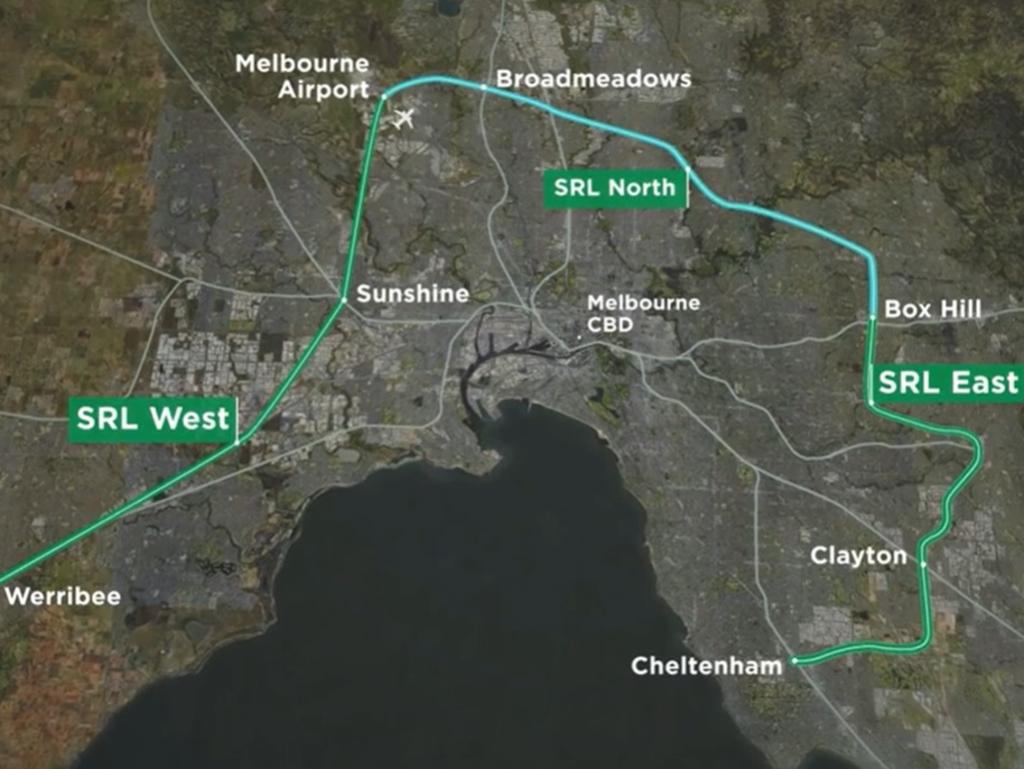 A map of the complete rail loop.