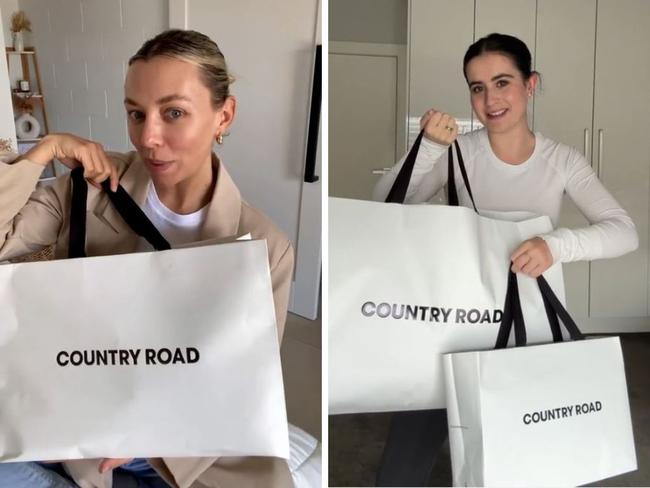 Save on Country Road this Click Frenzy sale. Picture: TikTok/@mikkinucifora_, @@maddisonsullivanthorpe.