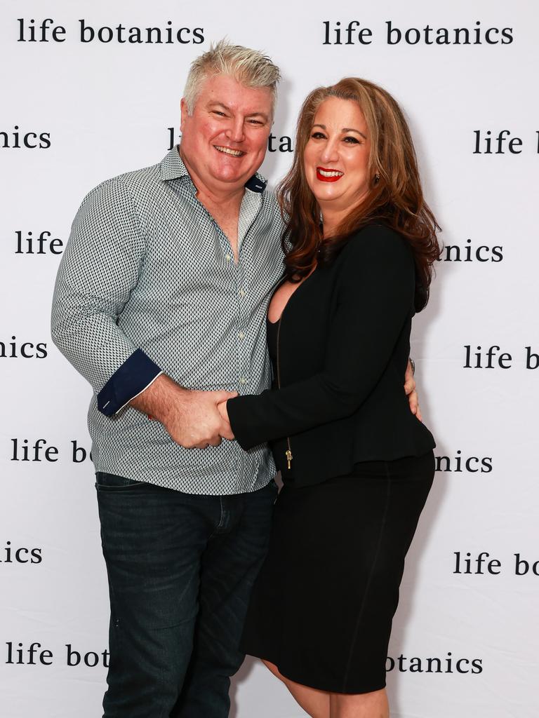 Stuart McGill and Maria O'Meagher at the Life Botanics lunch. Picture: Justin Lloyd