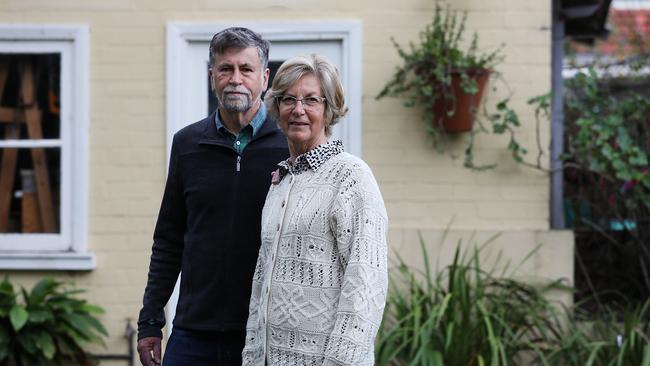 Retired couple Bob and Helena Allison. Picture: Jane Dempster/The Australian.