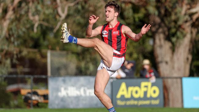 Liam Murphy left the field with concussion after a dominant display. Picture: George Salpigtidis