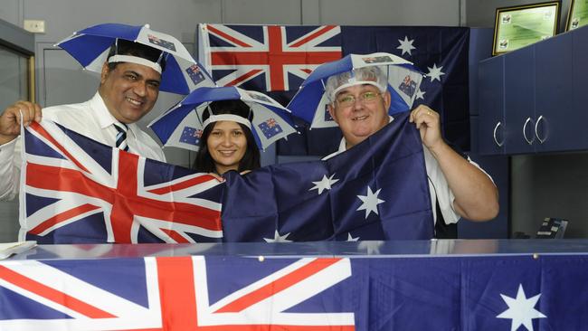 Australia Day celebrations in a Fairfield law firm.