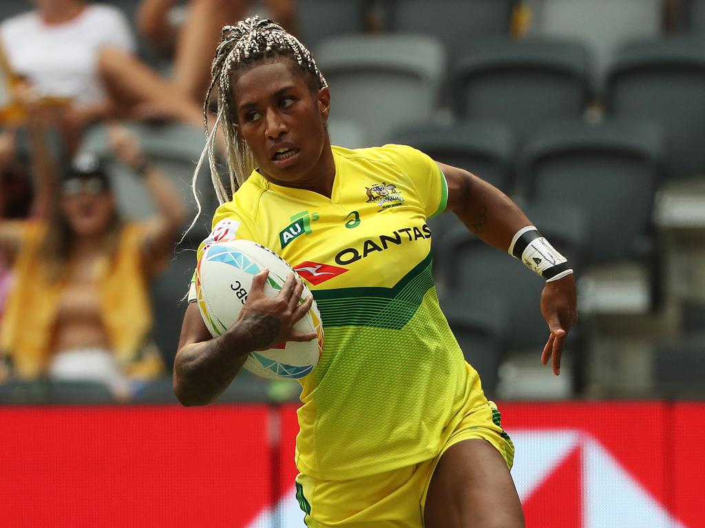 Green scoring a try against France in 2020. Photo: Brett Costello