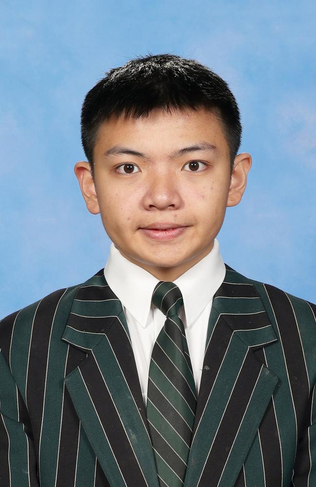 Brisbane Boys College 2024 high achiever Michael Ye. Picture: supplied