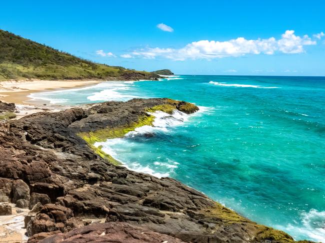 Champagne Pools, Fraser Island (K'gari), a sand  island along the south-eastern coast in the Wide BayÃƒÂ¢Ã‚â‚¬Ã‚â€œBurnett region, Queensland, Australia.Escape 17 September 2023Sat MagPhoto - iStock