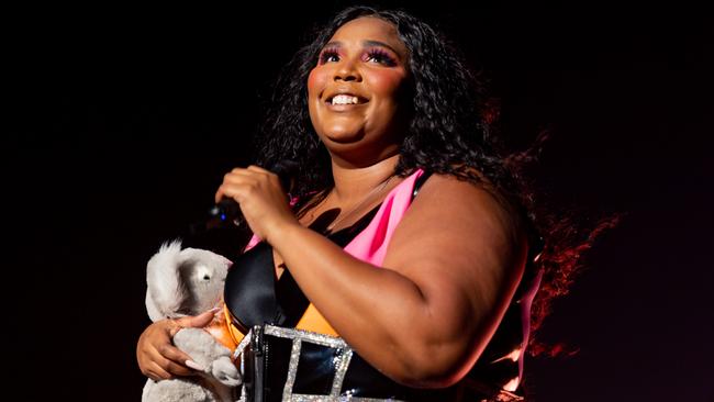 US singer Lizzo on stage at the Melbourne Forum Jan 8. Pic: Mackenzie Sweetnam