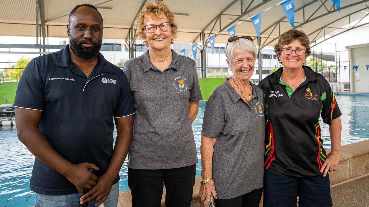 Ted Chirema, Alison Mclay, Delma Swan and Carol Ayres are looking forward to the 49th annual Beer Can Regatta. Picture: Pema Tamang Pakhrin