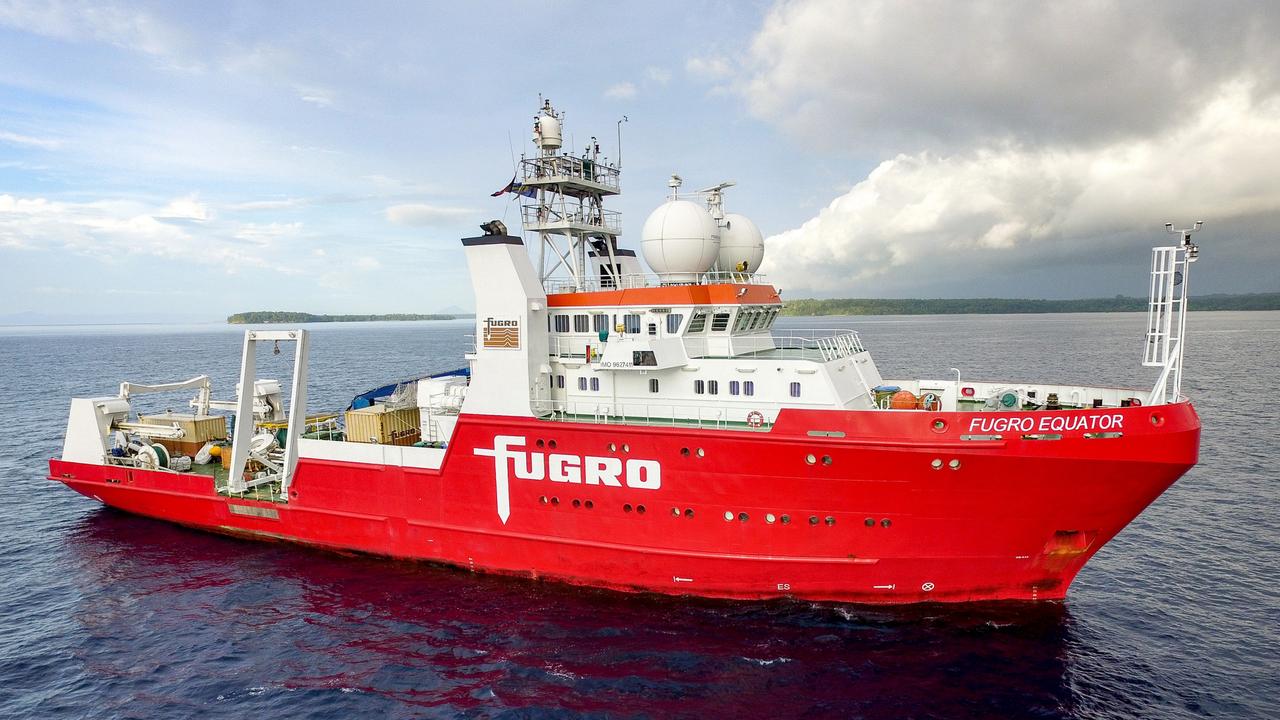MV Fugro Equator *** Local Caption *** After 103 years since her loss, HMAS AE1 was located in waters off the Duke of York Island group in Papua New Guinea in December 2017.    The Royal Australian Navy and the Silentworld Foundation commissioned the most comprehensive and technologically capable search ever committed to finding AE1 and the 35 Australian, British and New Zealand men entombed within.    The team of maritime surveyors, marine archaeologists and naval historians scoured the search area with a multi-beam echo sounder and side-scan technology in an underwater drone flying 40 metres above the sea bed on pre-programmed 20 hour missions.    The data collected was analysed and a three-dimensional rendering of the underwater environment was produced before dropping a camera to confirm the find.    The search led by Find AE1 Limited, and was funded by the Royal Australian Navy and the Silentworld Foundation, with assistance from the Submarine Institute of Australia, the Australian National Maritime Museum, Fugro Survey and the Papua New Guinea Government.