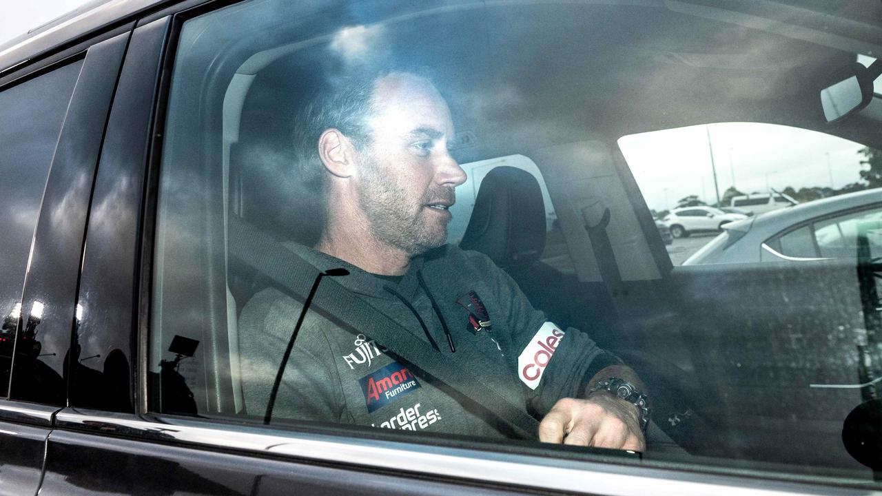 Essendon Turmoil after a huge loss on Sunday to Port Adelaide. Essendon coach Ben Rutten leave Essendon Football club after rumours he will be sacked. Picture: Tony Gough