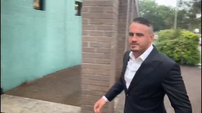 NRL star Josh Reynolds Outside court today