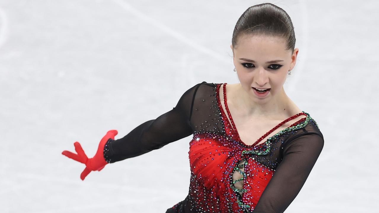 Valieva had a stunning performance during the team event. Photo by Matthew Stockman/Getty Images