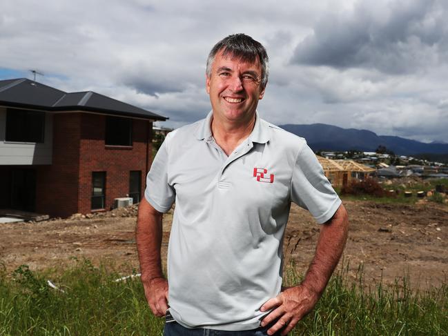 Ronald Young + Co Builders managing director Paul Burnell at the building site in Mornington. Picture: NIKKI DAVIS-JONES