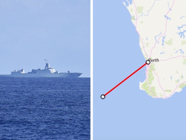 A trio of Chinese warships rounding Australia’s coast has now moved further west, with WA Premier Roger Cook confirming on Monday that the vessels were tracked between Albany and Esperance.