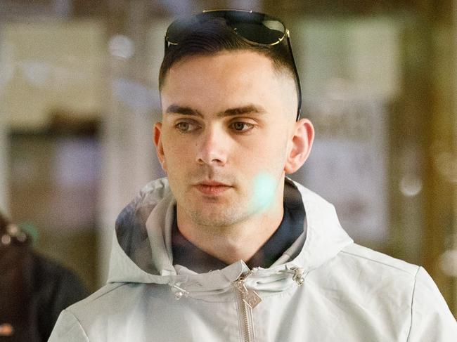 SYDNEY, AUSTRALIA - NewsWire Photos NOVEMBER 10 2023. COURT. Christopher Walker arrives at the John Maddison Tower courthouse in Sydney this morning for sentencing. He is alleged to have stolen an SUV before crashing it on the Sydney Harbour Bridge. Picture: NCA NewsWire / Max Mason-Hubers