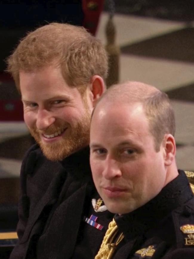 The royal brothers. Picture: AP