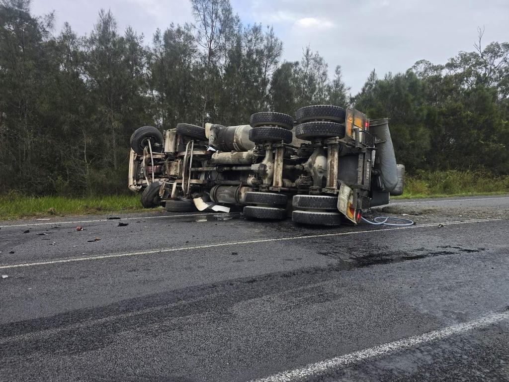 The scene of a crash in Dundowran.