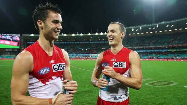Sydney Swans players Xavier and Ted Richards