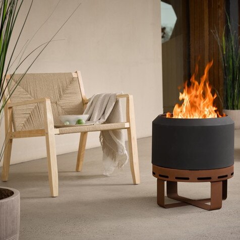 The Aurus low-smoke fire pit. Photo: Supplied