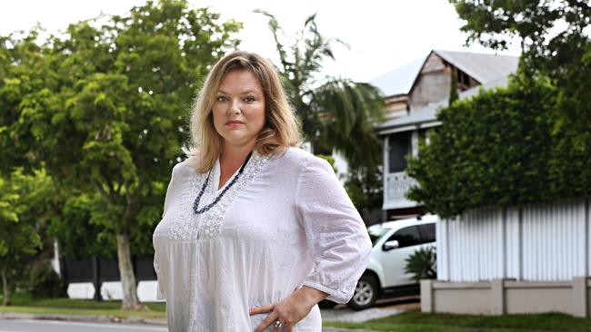 Nicole Bryce lives next to an Airbnb property that is regularly used for wild parties and fears for the sake of her sleep and her children, she may have to pack up and leave. Picture: Annette Dew