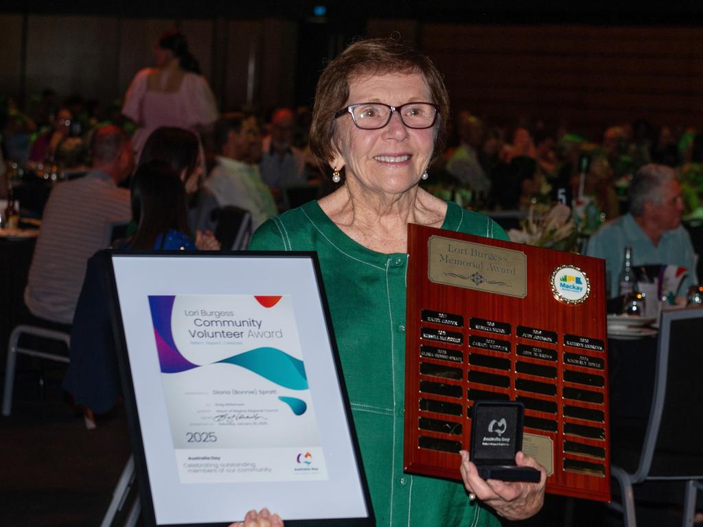 Gloria (Bonnie) Spratt at the Mackay Australia Day Gala. Saturday 25 January 2025 Picture: Michaela Harlow