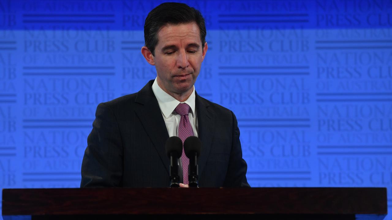 Tourism Minister Simon Birmingham did not have good news for Aussies wanting to go overseas again soon. Picture: Sam Mooy/Getty Images