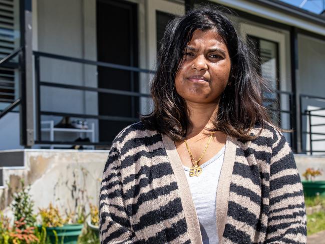 SYDNEY, AUSTRALIA - NewsWire Photos OCTOBER 14, 2022 - Pictured at her house in Airds is Alexandra Forwood.Picture: NCA NewsWire / Christian Gilles