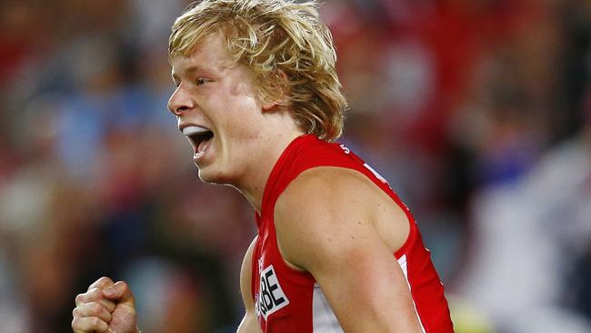 The Swans have reaped the benefits of Academy graduates such as Isaac Heeney. Picture: Michael Klein