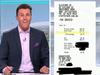 Receipt detail exposes Footy Show star