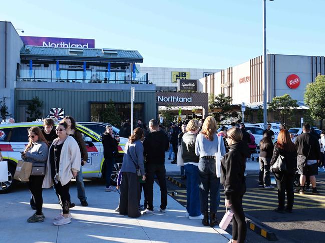 The entire shopping centre was plunged into lockdown. Picture: NewsWire / Josie Hayden