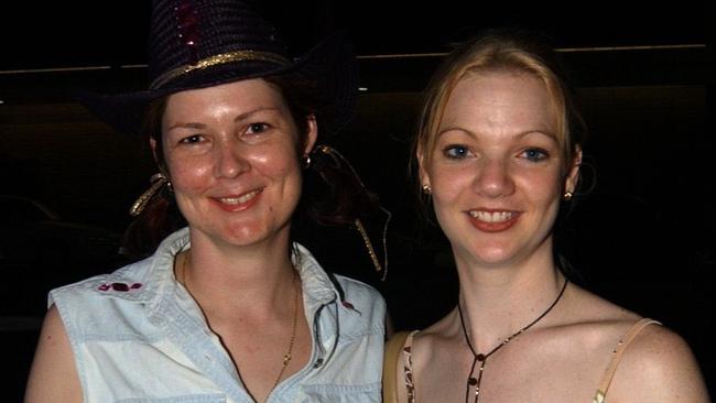 Holly Golightly & Stacia Collingworth in Flinders Street East Pic Bryan Lynch AD355043