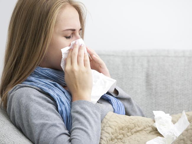 Generic photo of a woman with the flu shot.   Picture: iStock
