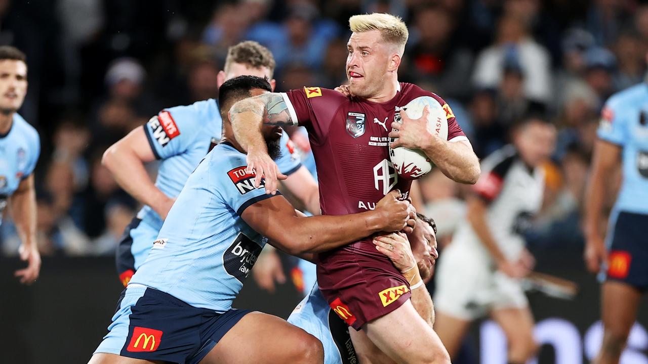 Cameron Munster was outstanding for the Maroons in Origin I. Picture: Mark Kolbe/Getty Images