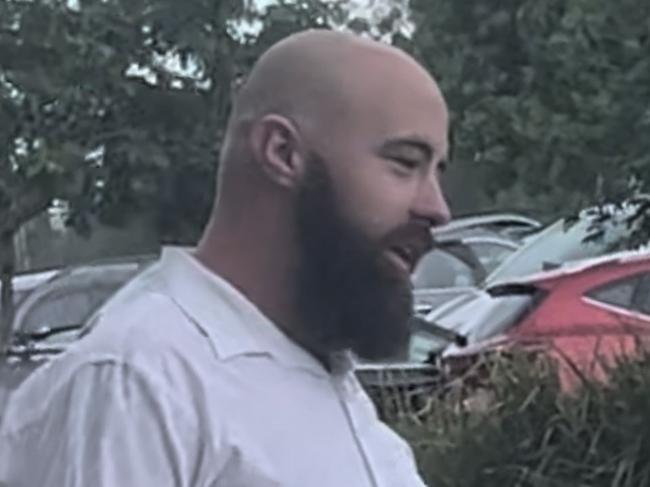 Aaron Leonard Holland outside Beenleigh Magistrate Court.